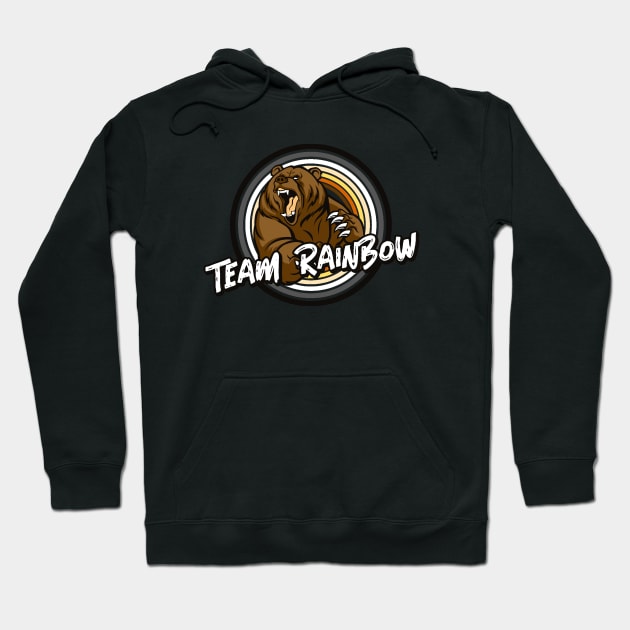 Team Rainbow LGBT Gay bear Hoodie by teamrainbowstore